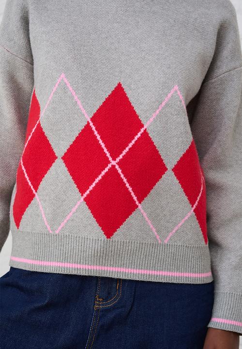 Me&B - Ultimate Jumper - Red Argyle