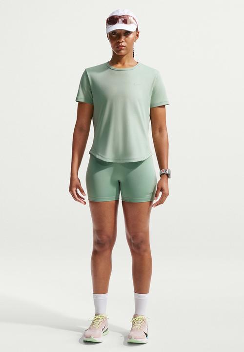 Nike - W Nk Tempo Df Ss Top - Steam/Reflective Silv