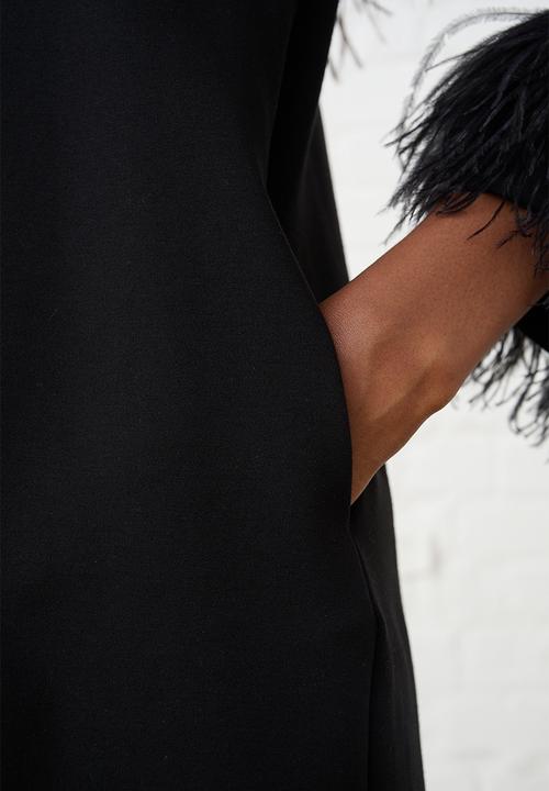 Me&B - The Eye Candy Feather Dress - Black