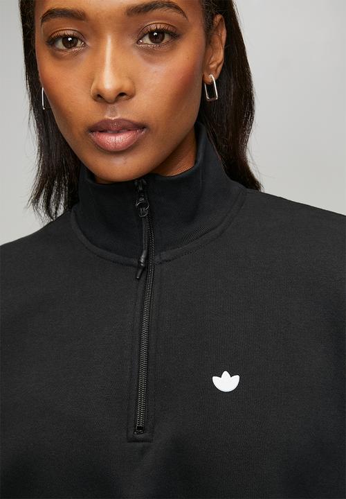 adidas Originals - Ess Half Zip Fl W S26 - Black