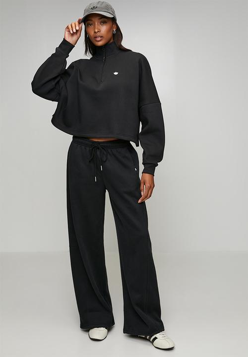 adidas Originals - Ess Half Zip Fl W S26 - Black