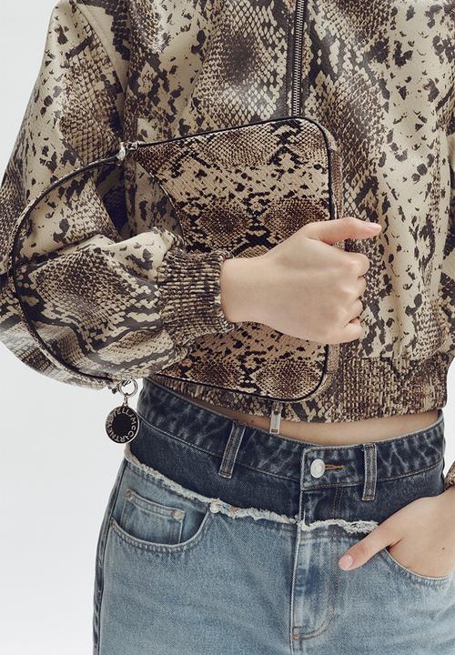 H&M - Stella McCartney H&M: Snakeskin-print handbag - beige