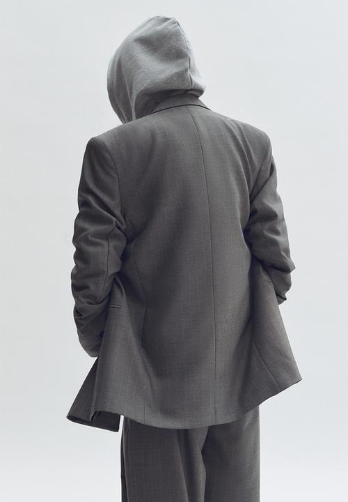 H&M - Stella McCartney H&M: Printed cotton hoodie - grey marl