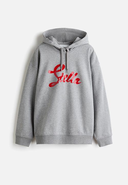 H&M - Stella McCartney H&M: Printed cotton hoodie - grey marl