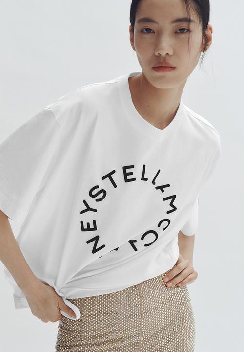 Stella McCartney H&M: Oversized printed t-shirt - white - 1325297002
