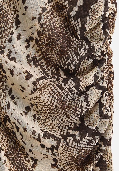 knee length dresses for ladies H&M - Snakeskin print silky midi dress! 10-12 | Recycle Style