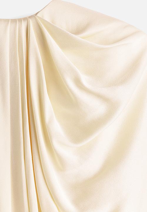 H&M - Stella McCartney H&M: Draped satin top - cream