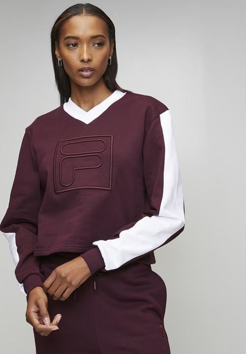 FILA - Rebecca Sweatshirt - Fig/White
