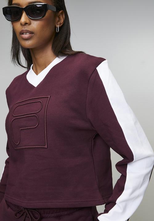 FILA - Rebecca Sweatshirt - Fig/White