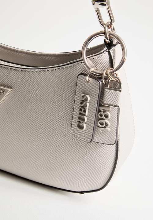 GUESS - Ahb Noelle Ii Top Zip Shoulder Bag - Taupe