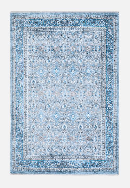 Eve Plush Woven Antique Rug Sky