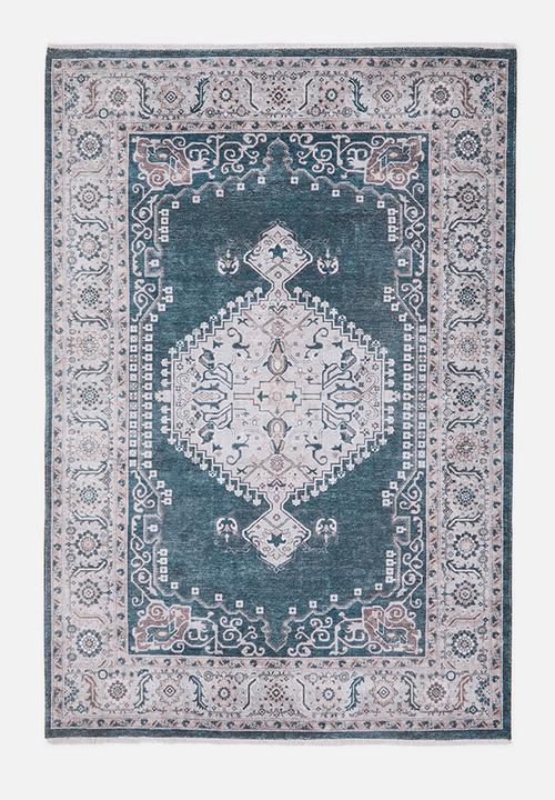 Eve Plush Woven Antique Rug Charcoal