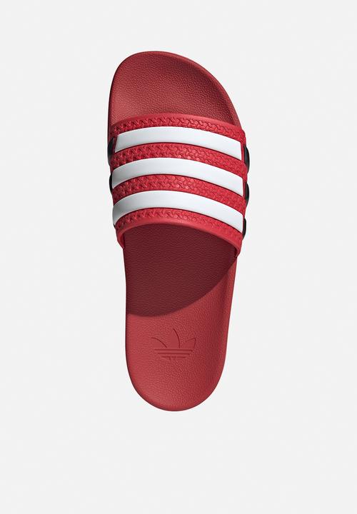 adidas Originals - Adilette og cf - better scarlet/ftwr white/core black