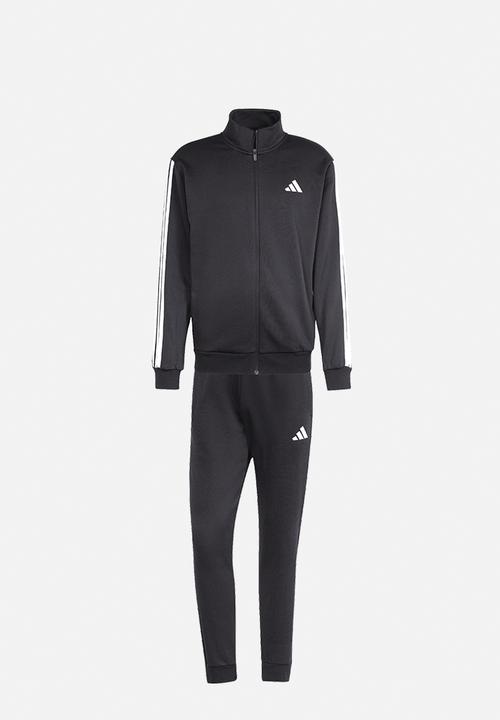 adidas Performance - 3-STRIPES Fleece Tracksuit Set - Black