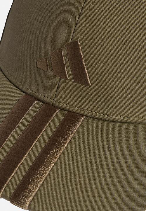 adidas Performance - Baseball 3 stripe cap nl - olive strata/olive strata