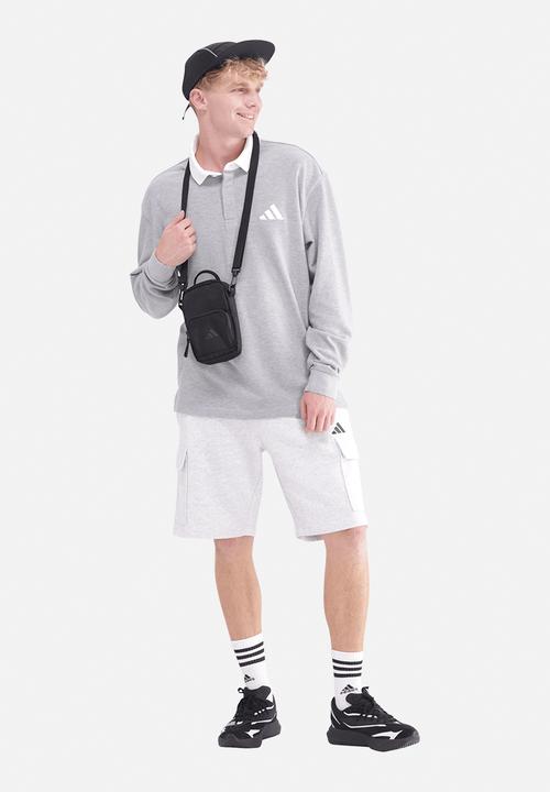 adidas Performance - Small Logo Rugby Polo Shirt - Grey 