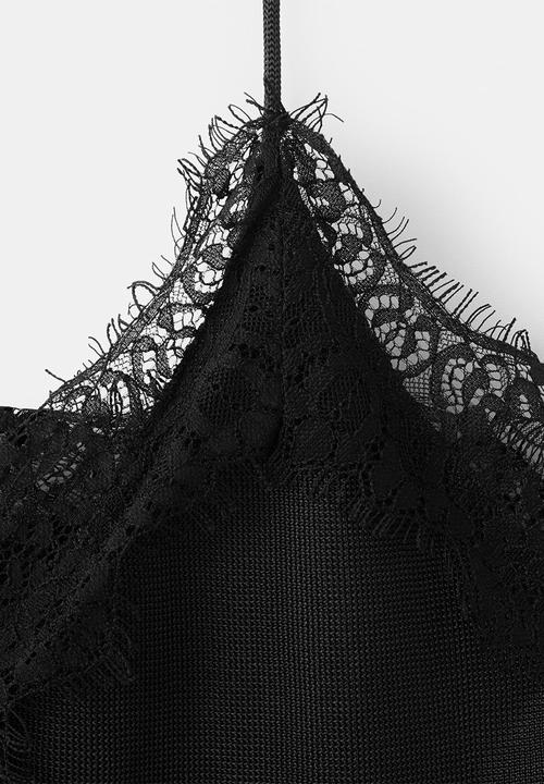 MANGO - Top tinta - black