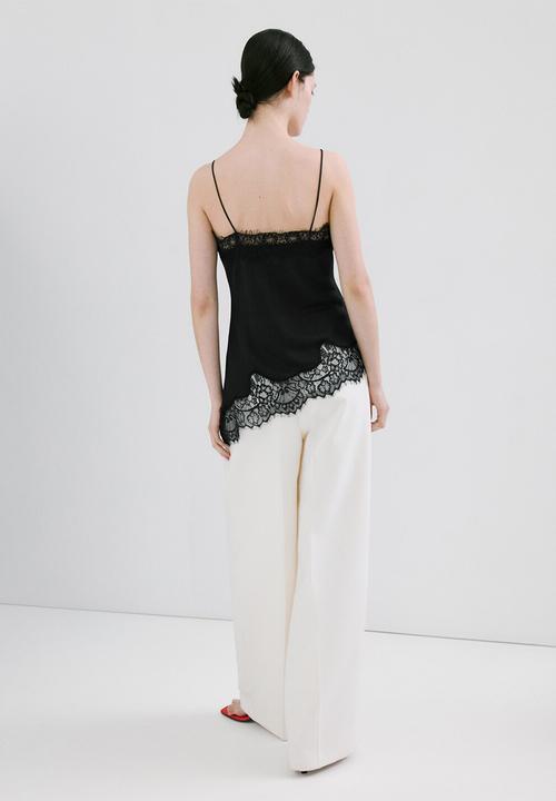 MANGO - Top tinta - black