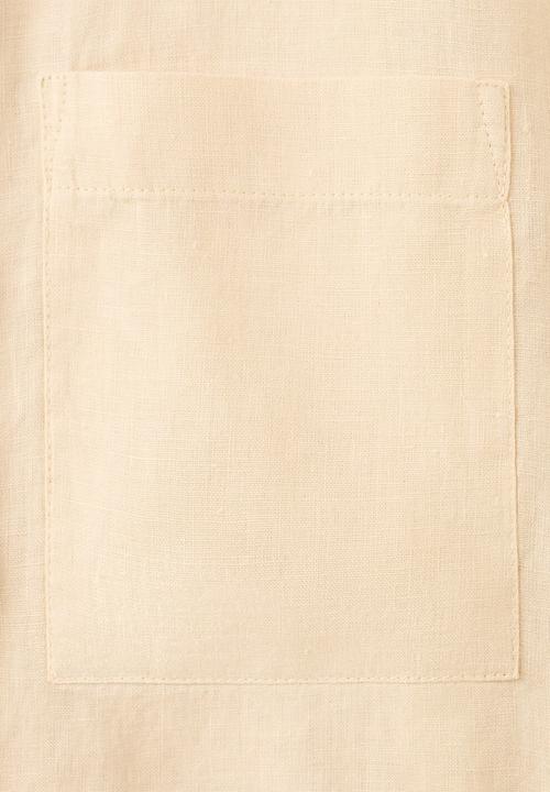 MANGO - Shirt lino - light pastel yellow