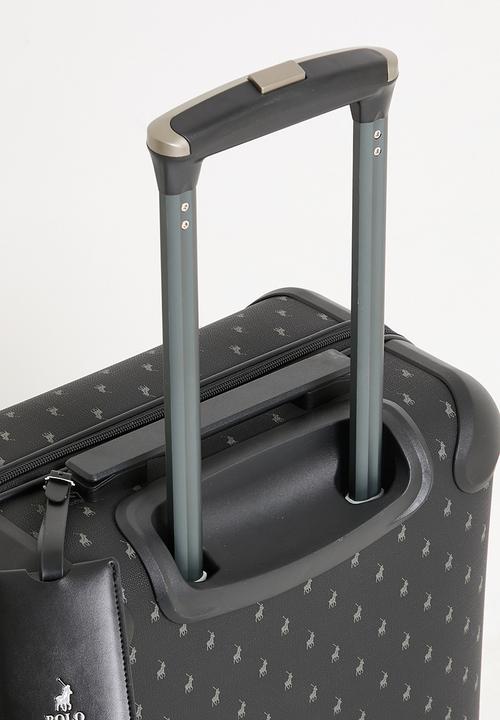 POLO - Polo Classic Double Pack Medium 4 Wheel Trolley Case - Charcoal