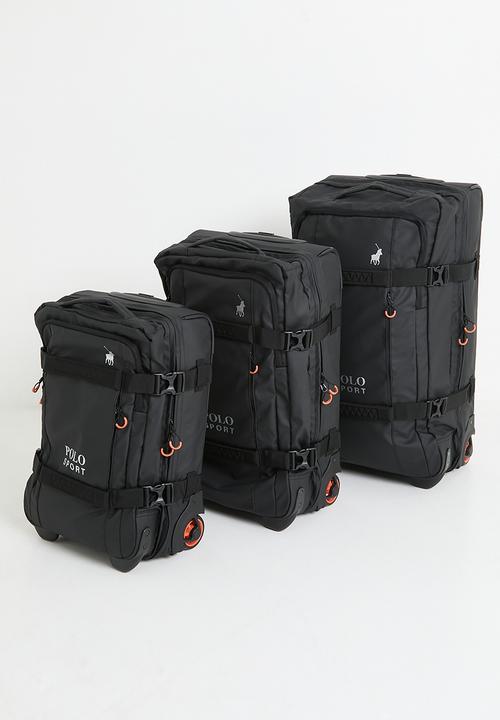 POLO - Polo Large Sport Trolley Duffel 2 Wheel Trolley Duffel - Black