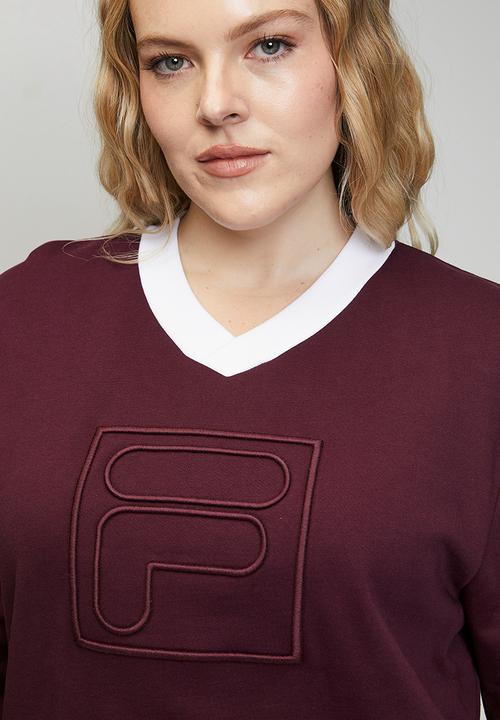 FILA - Plus Rebecca Sweatshirt - Fig/White