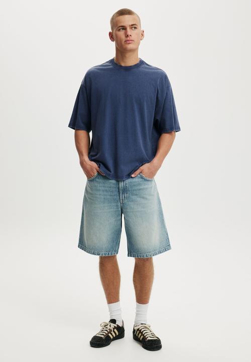 Cotton On - Cropped Fit T-Shirt - True Navy Wash