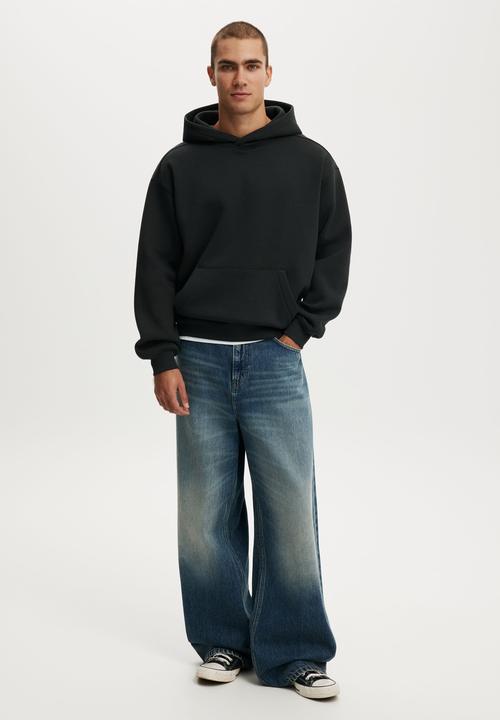 Cotton On - Box fit hoodie - black