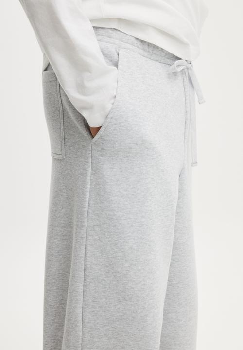 Cotton On - Super Baggy Track Pant- Grey Marle