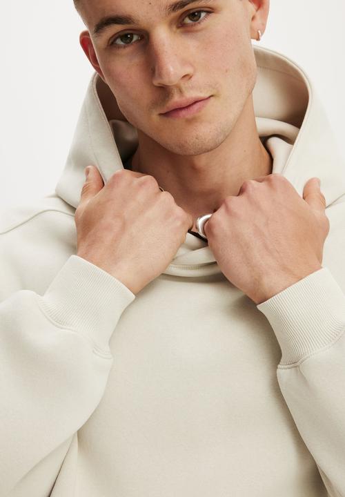 Cotton On - Box fit hoodie - cream