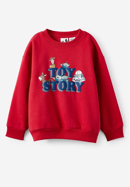 Cotton On - License Sammy Oversize Crew - Lcn Dis Varsity Red/Toy Story