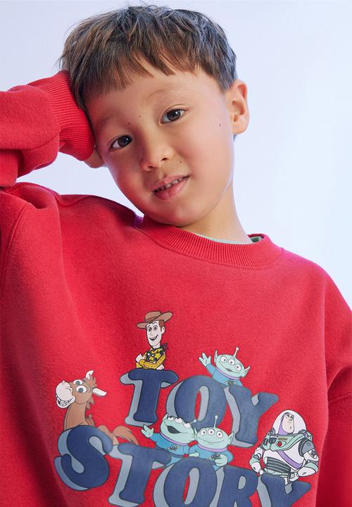 Cotton On - License Sammy Oversize Crew - Lcn Dis Varsity Red/Toy Story