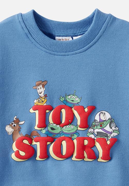 Cotton On - Riley Sweater Lcn - Lcn Dis  Blue Bonnet/Toy Story & Friends