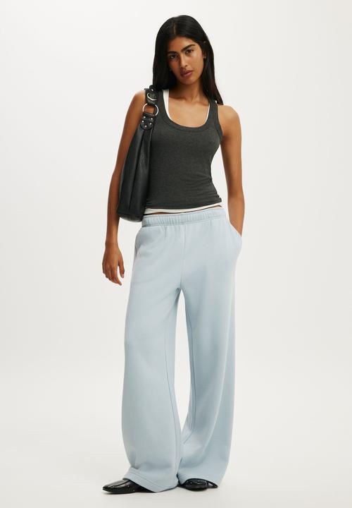 Cotton On - Baggy sweatpant - iced marine