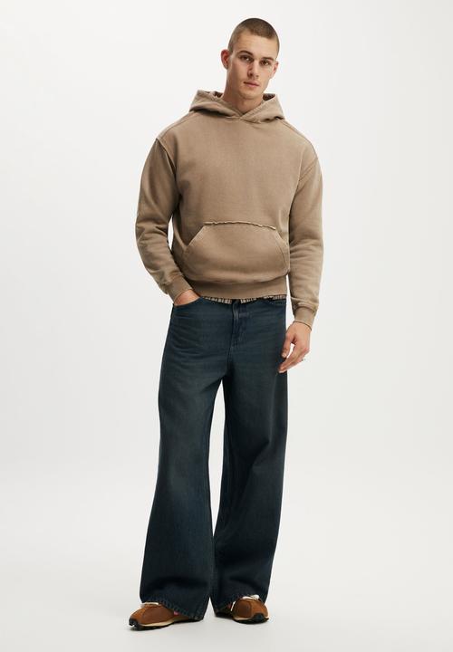 Cotton On - Box Fit Hoodie - Taupe Wash