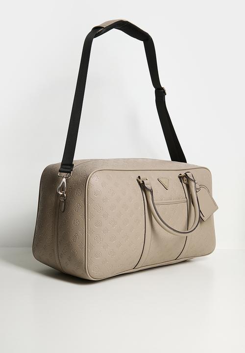 GUESS - Wilder Weekender Duffle - Taupe Logo