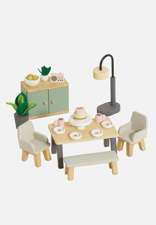 Le Toy Van - Dolls House Furniture: Dining Room Set - 18pcs