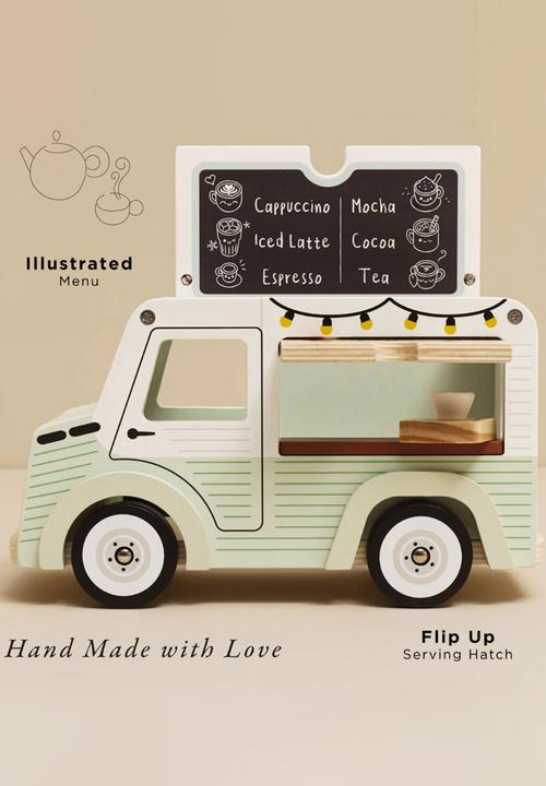 Le Toy Van - Wooden Mobile Cafe Van - neutral