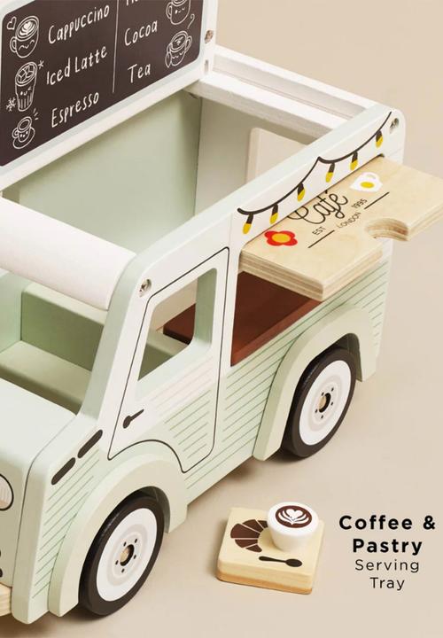 Le Toy Van - Wooden Mobile Cafe Van - neutral