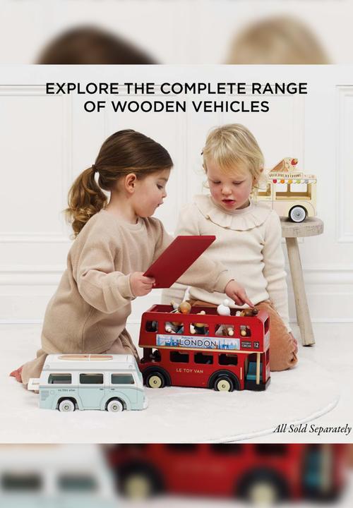 Le Toy Van - Wooden Mobile Cafe Van - neutral