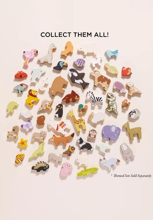 Le Toy Van - Wooden Farmyard Stacking Animals & Bag 10pcs - multi