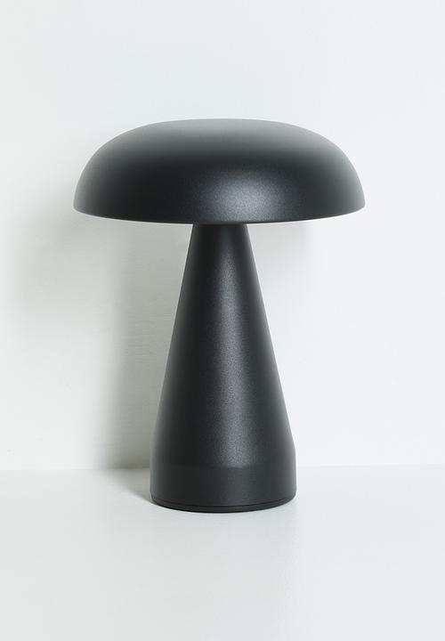 Pop Candy - Matte mushroom lamp - black