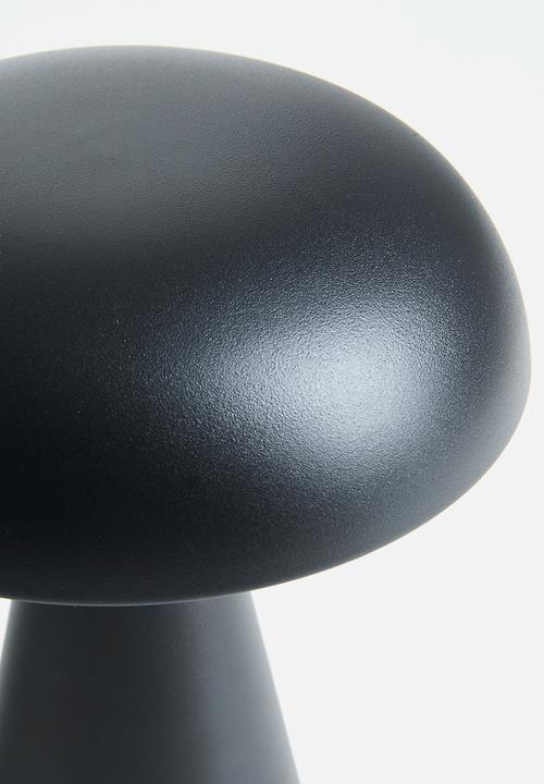 Pop Candy - Matte mushroom lamp - black