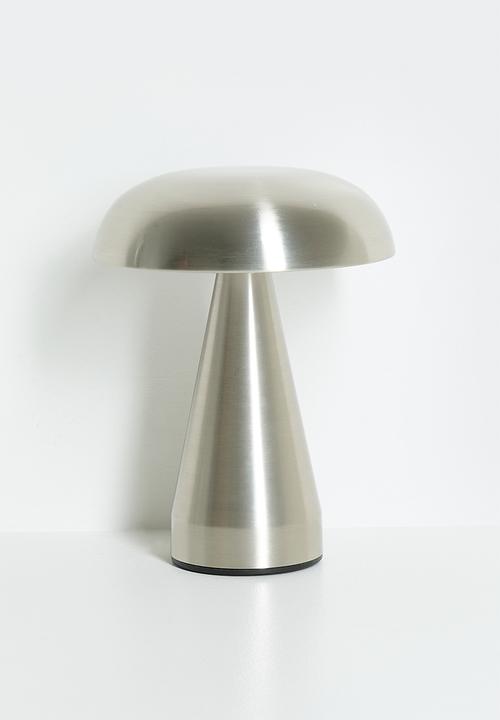Pop Candy - Steel mushroom lamp - silver