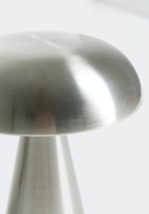 Pop Candy - Steel mushroom lamp - silver