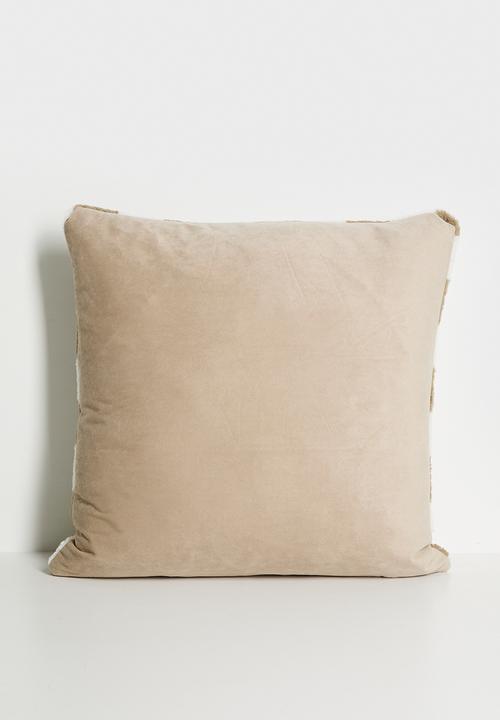 Pop Candy - Checkerboard cushion - beaver brown