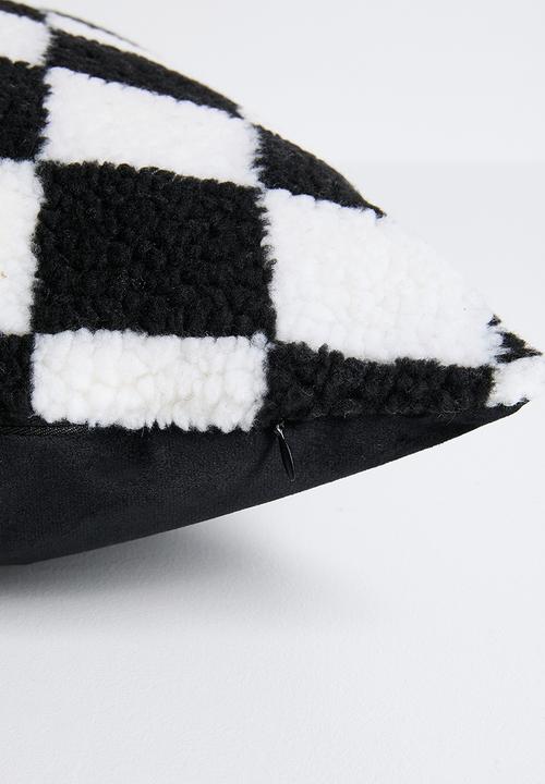 Pop Candy - Checkerboard cushion - black