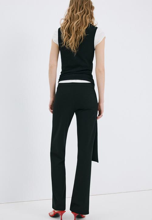 MANGO - Trousers iana - black