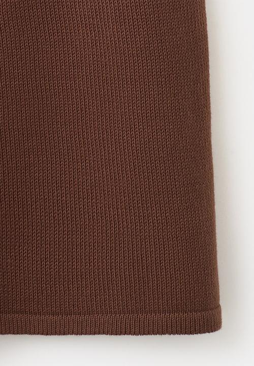 MANGO - Skirt lexi - dark brown