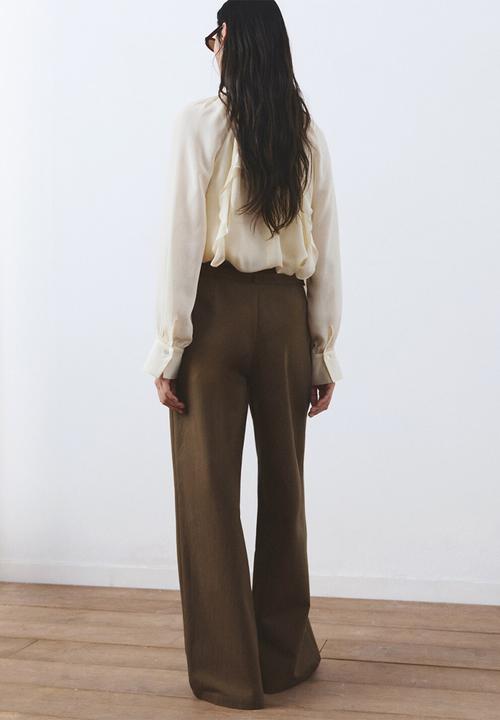 MANGO - Trousers cubo - beige/khaki